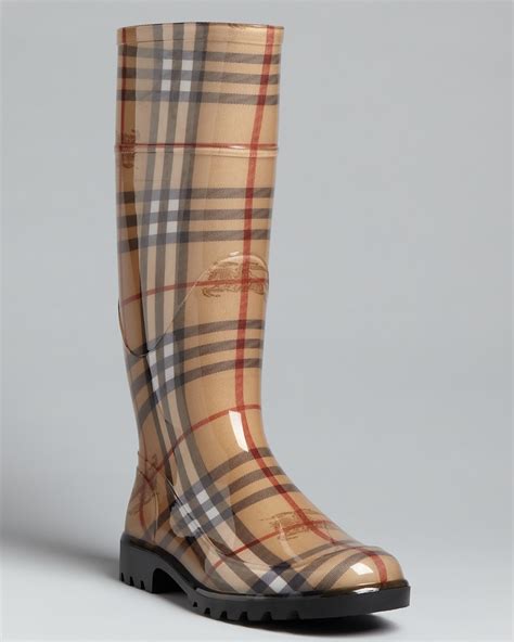 burberry rain boots haymarket check plaid|Burberry her men's clothing.